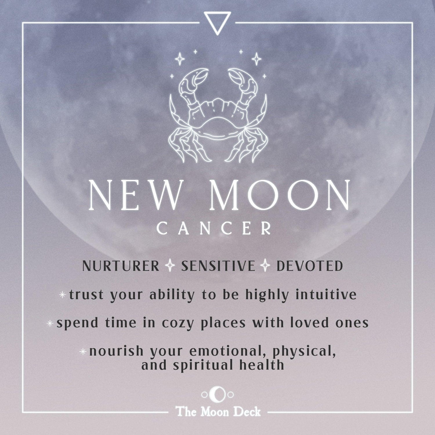 NEW MOON IN CANCER :: Feel Your Emotions + Live Your Truth