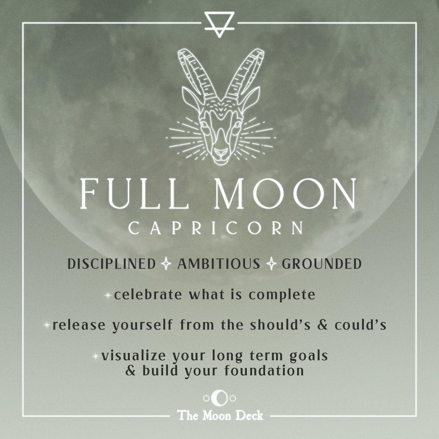 FULL MOON IN CAPRICORN :: Integrate Your Wholeness + Carve Your Unique Path