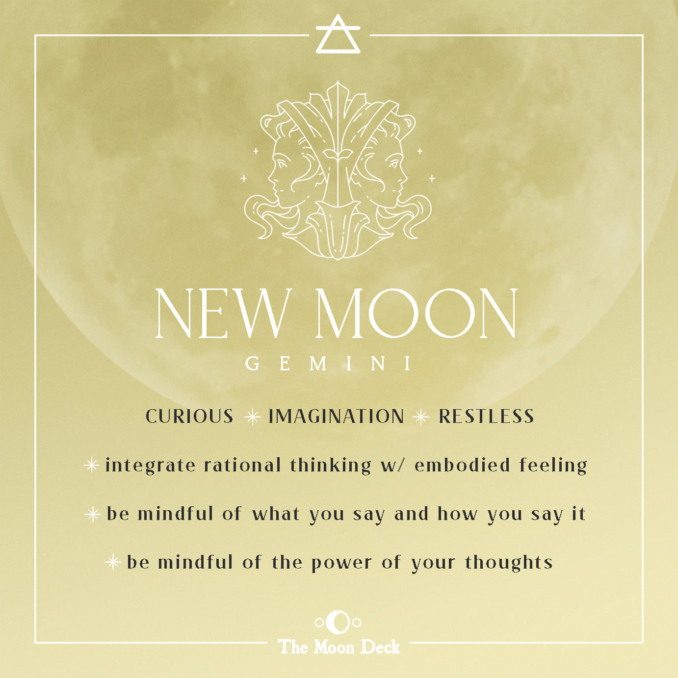 NEW MOON IN GEMINI :: Weaver of Your Reality