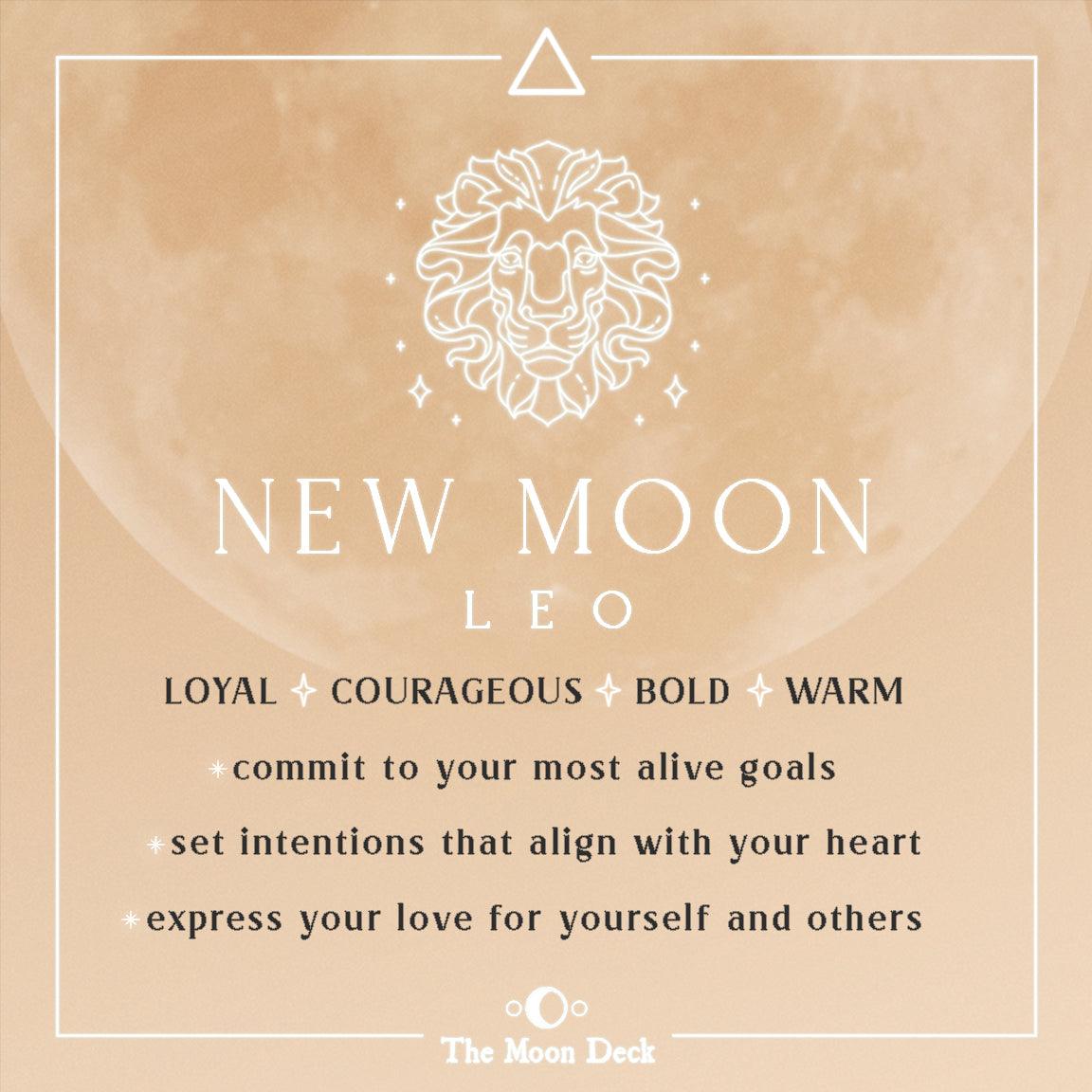 NEW MOON IN LEO :: Your Heart is Courageous