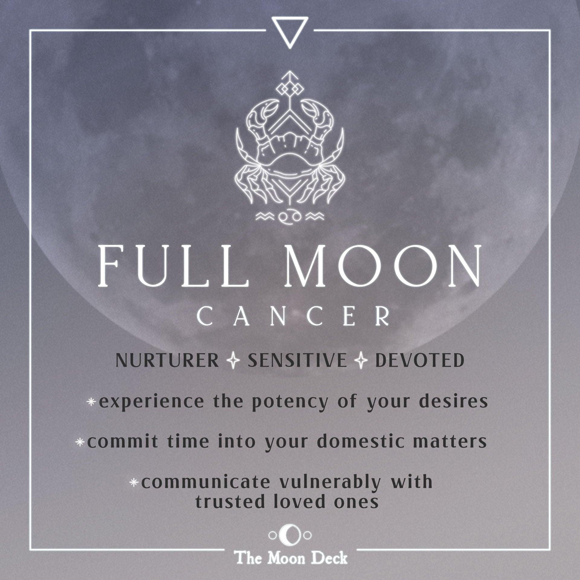 FULL MOON IN CANCER: New Year Nurturance