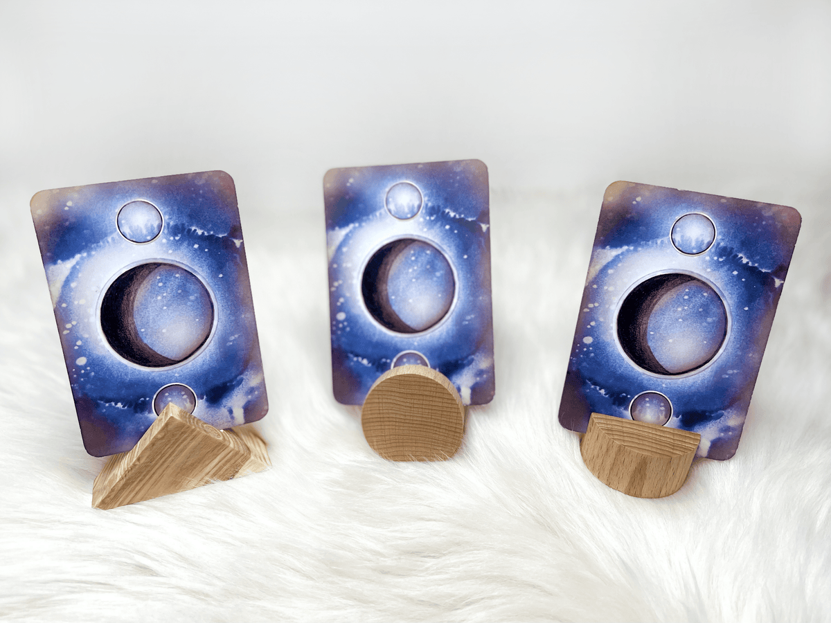 HANDCRAFTED WOOD CARD STANDS